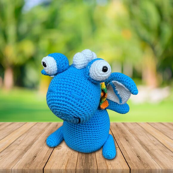 Crocheted Dinosaur Plushie | Handmade - Picture 3 of 7